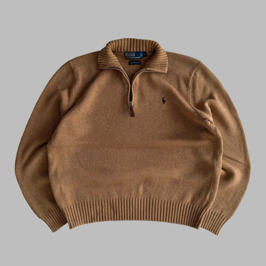 90s Polo Ralph Lauren Heavyweight Quarter Zip - L