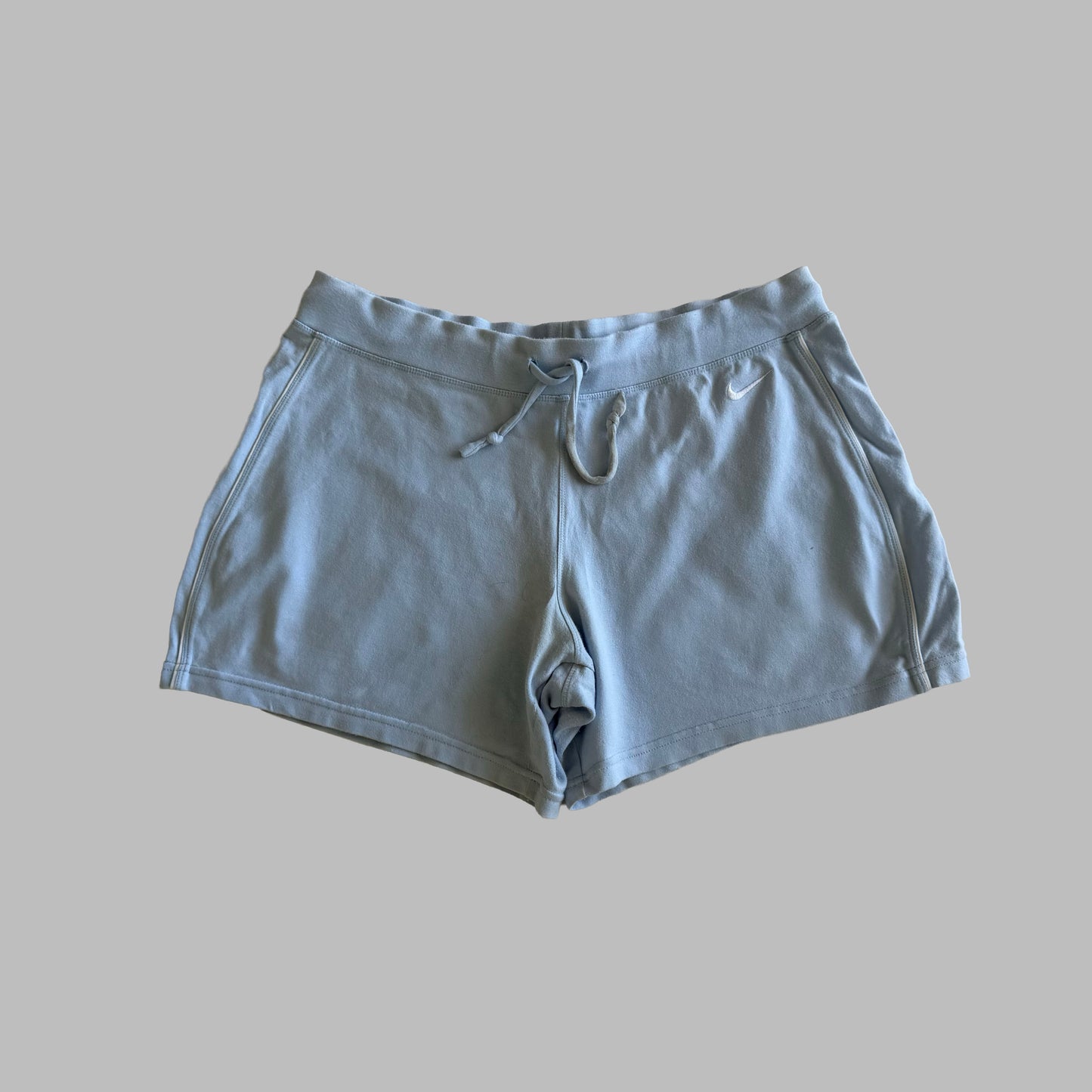 Y2K Nike Striped Cotton Mini Shorts - M