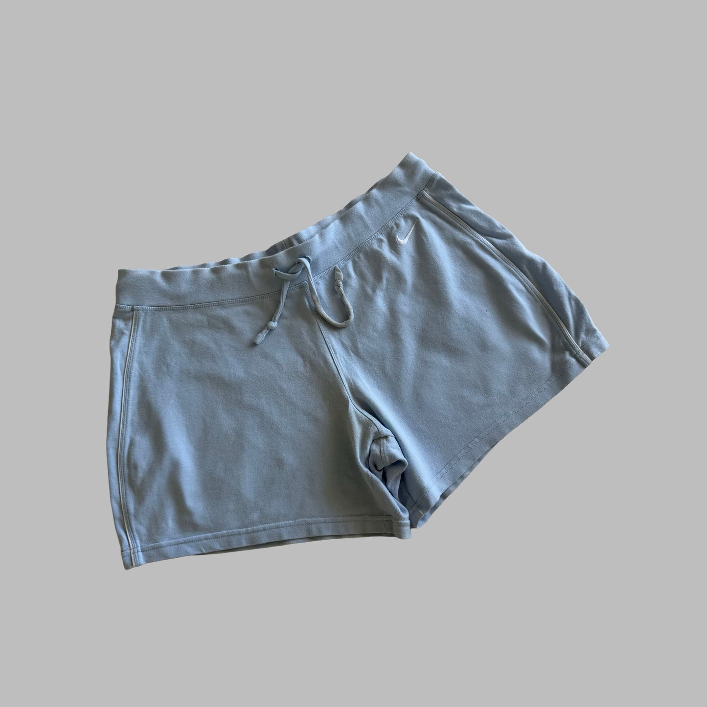 Y2K Nike Striped Cotton Mini Shorts - M