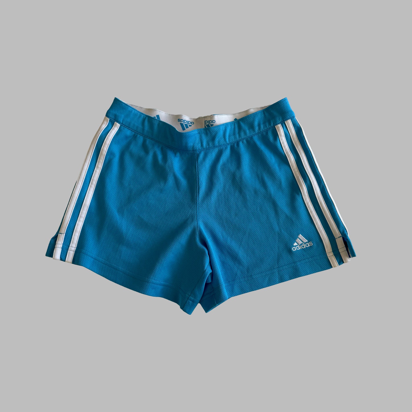 Y2K Adidas Three Stripe Mini Shorts - XS/S