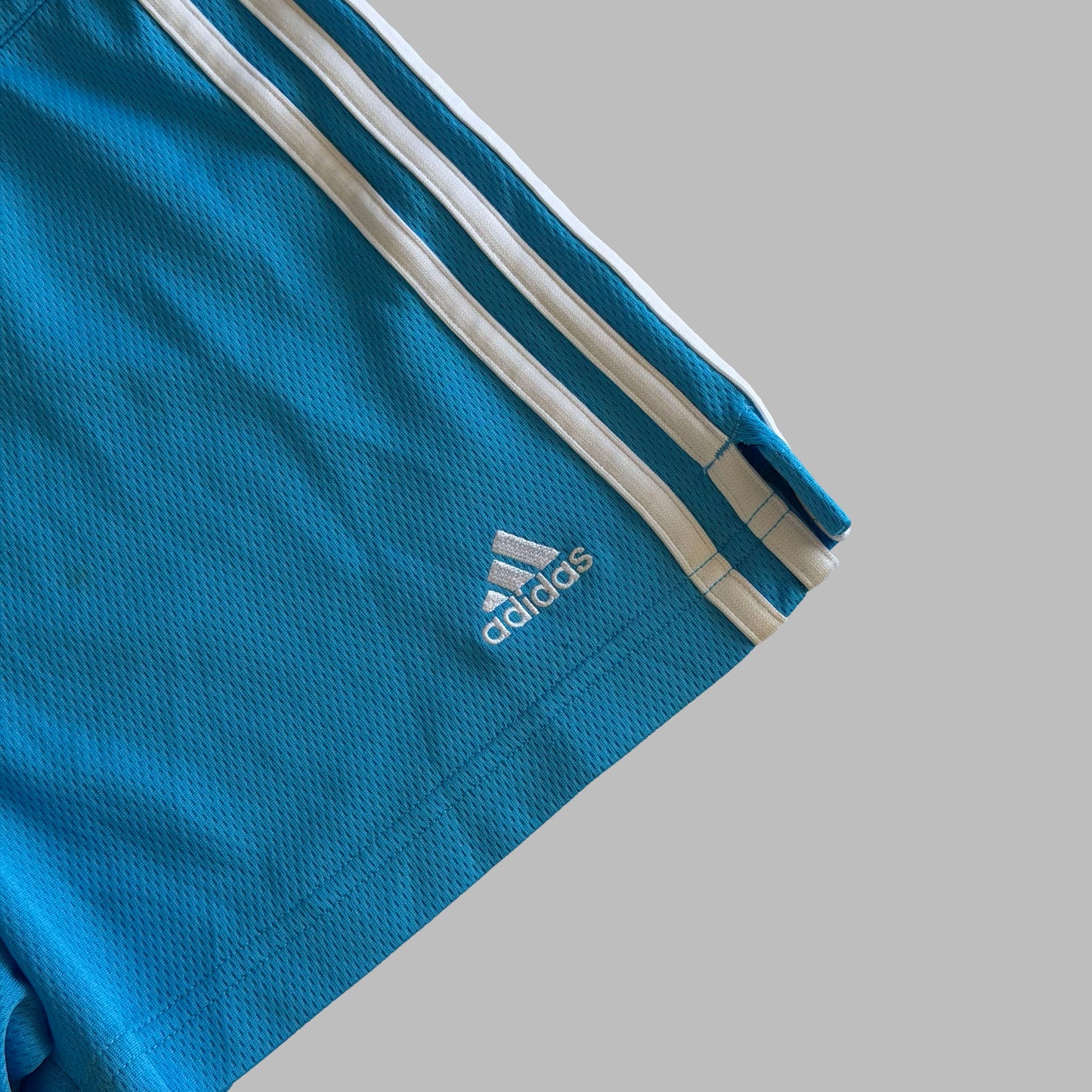 Y2K Adidas Three Stripe Mini Shorts - XS/S