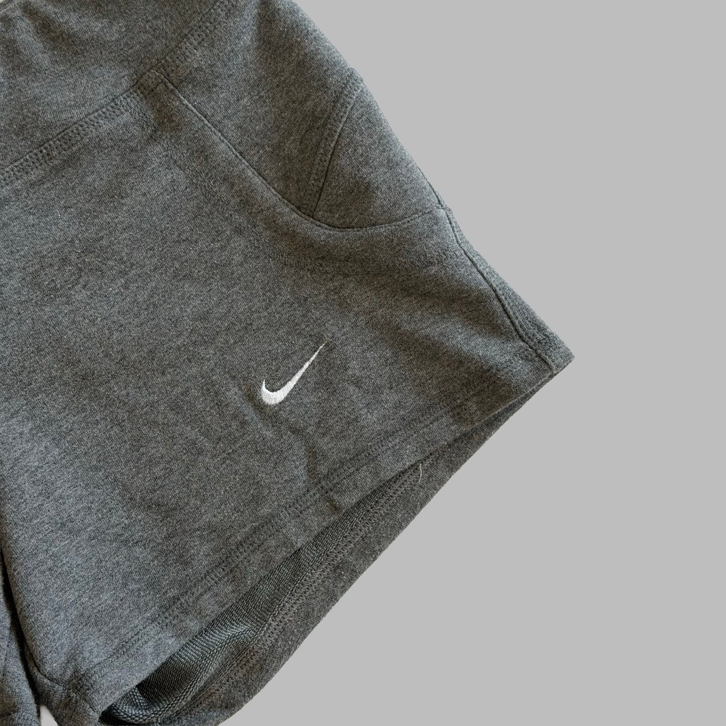 Y2K Nike Classic Swoosh Cotton Mini Shorts - XS