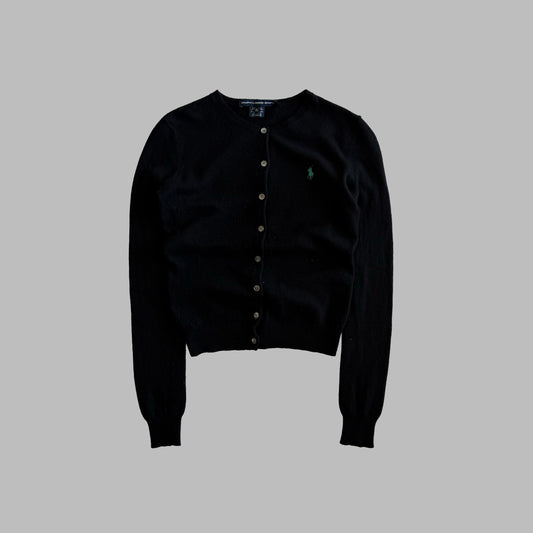 Y2K Polo Ralph Lauren Light Wool Cardigan - XS