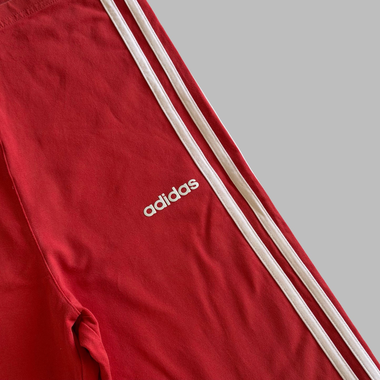Y2K Adidas Three Stripe High Waisted Biker Shorts - S