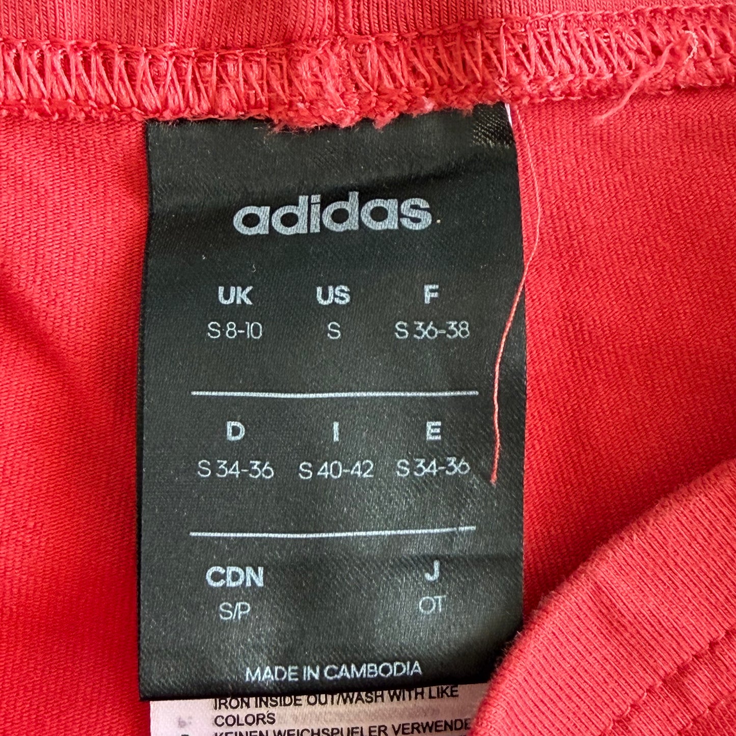 Y2K Adidas Three Stripe High Waisted Biker Shorts - S