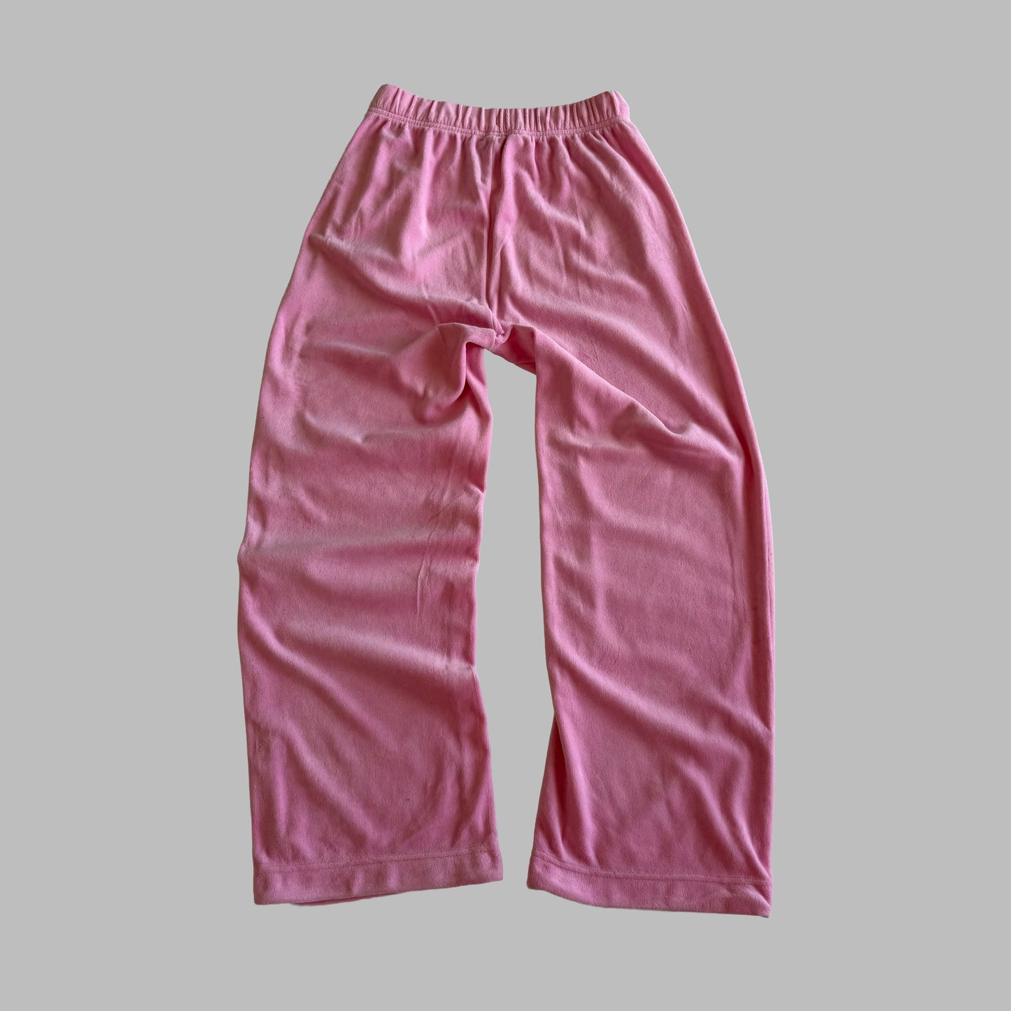 Y2K Adidas Velour Velvet Wide Leg Track Pants - S