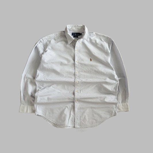 Y2K Polo Ralph Lauren Checkered  Button Up Shirt - XL