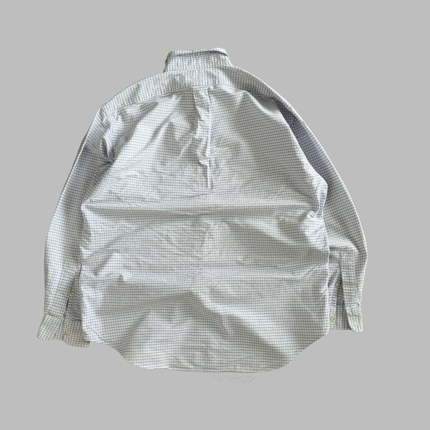 Y2K Polo Ralph Lauren Checkered  Button Up Shirt - XL