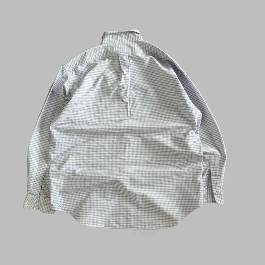 Y2K Polo Ralph Lauren Checkered  Button Up Shirt - XL