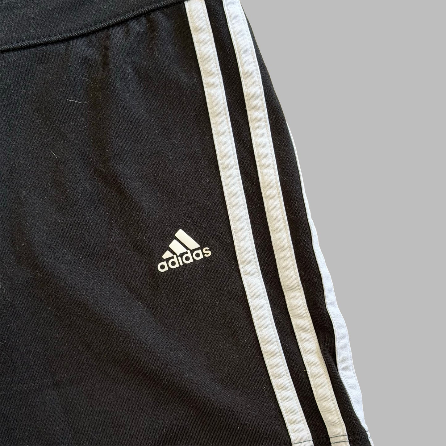 Y2K Adidas Three Stripe Mini Shorts - S