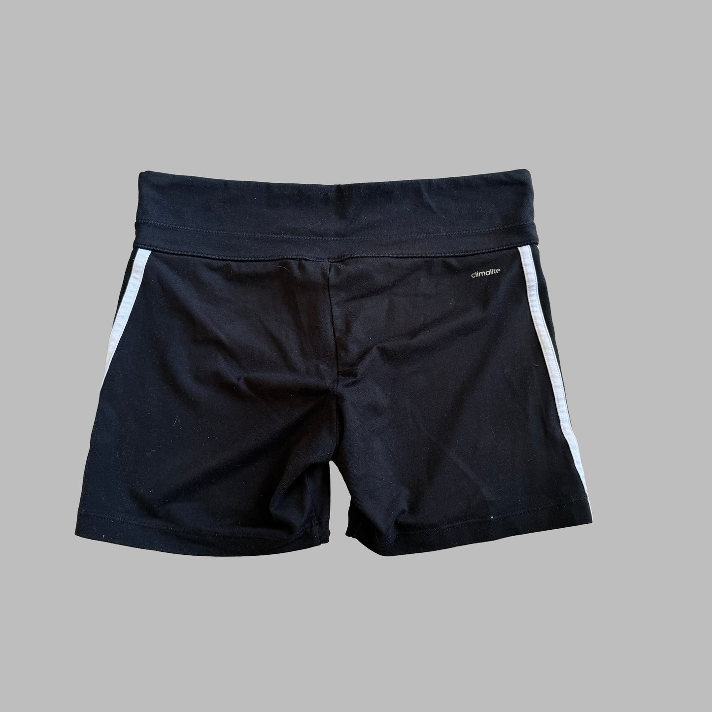 Y2K Adidas Three Stripe Mini Shorts - S