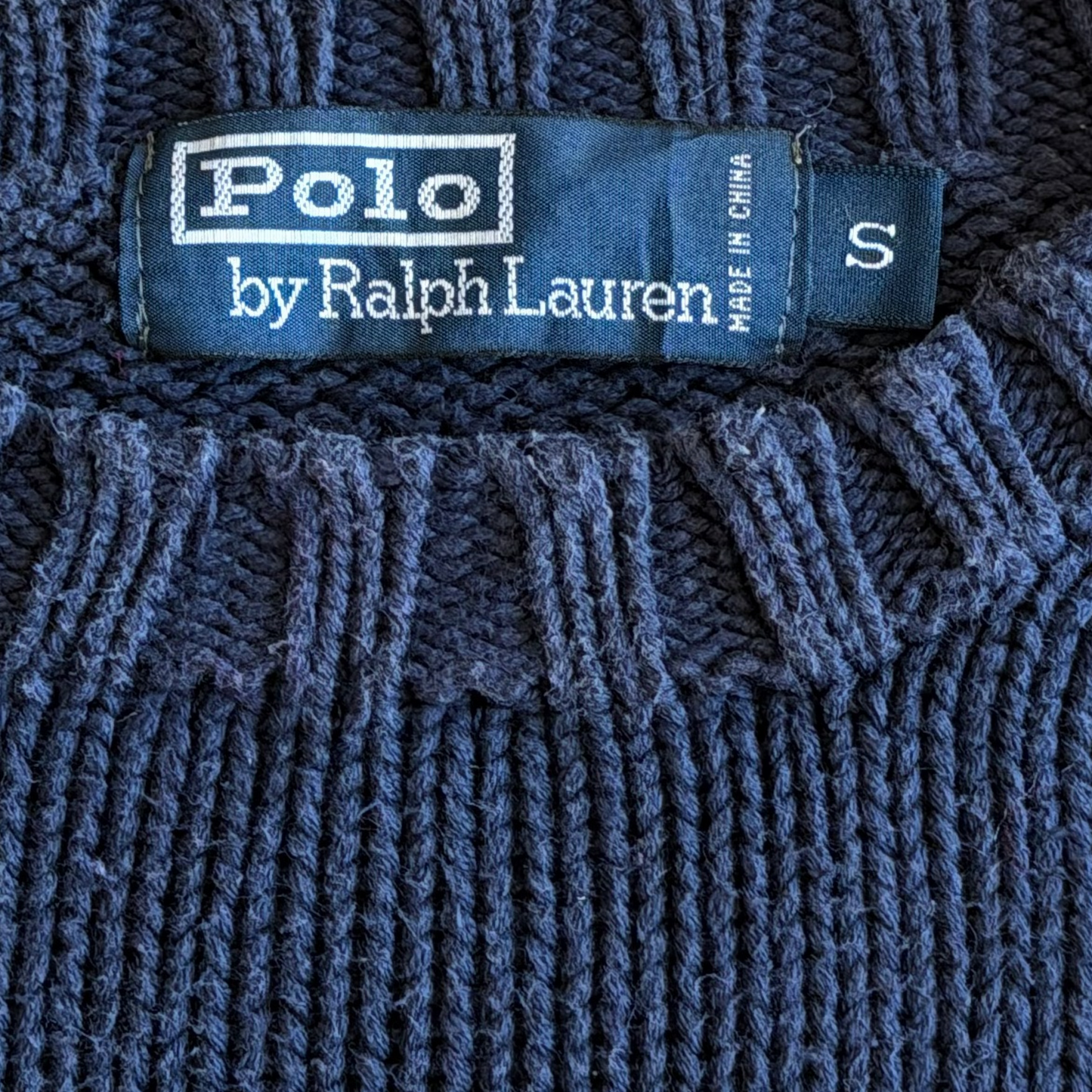 90s Ralph Lauren Flag Heavy Knit - M/L
