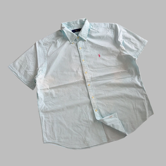 Y2K Polo Ralph Lauren Striped Button Up Shirt - XXL