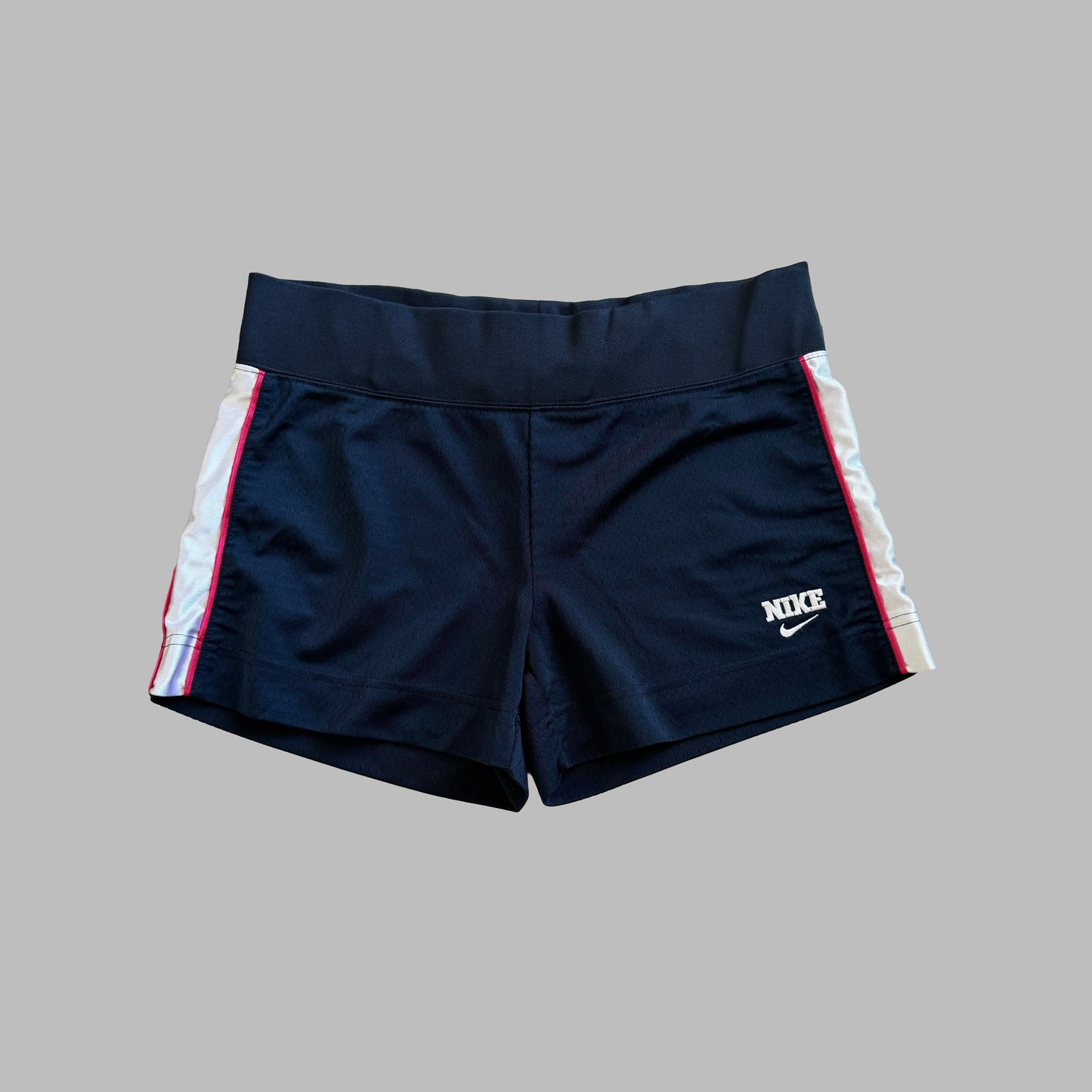 Y2K Nike Striped Mini Shorts - M