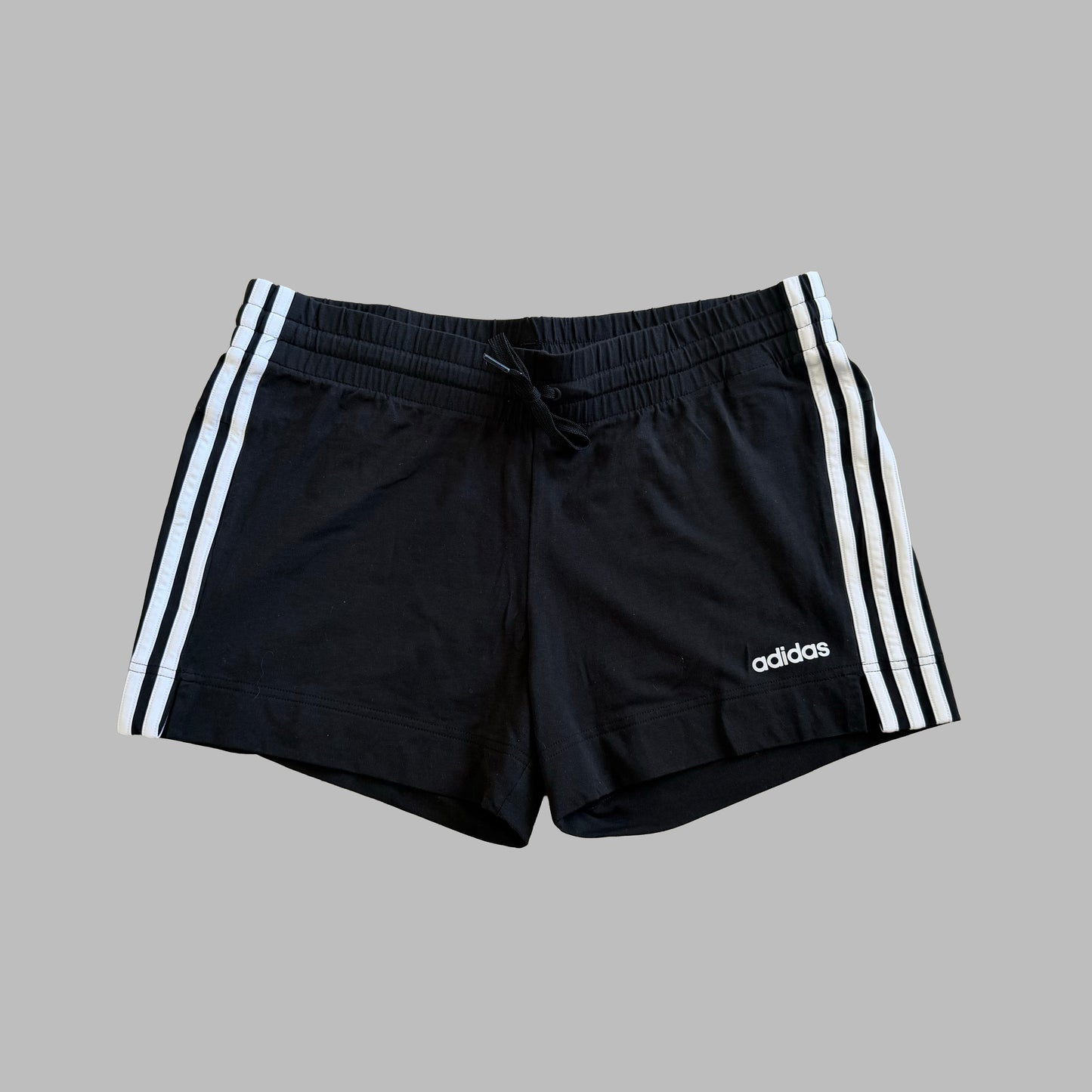 Y2K Adidas Three Stripe Mini Shorts - M