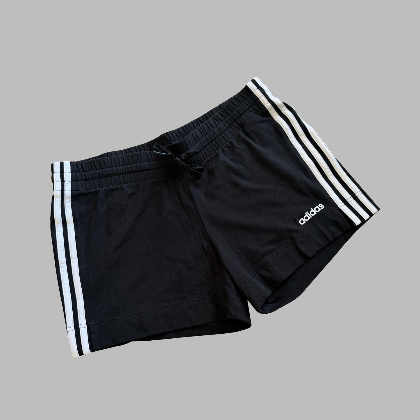 Y2K Adidas Three Stripe Mini Shorts - M