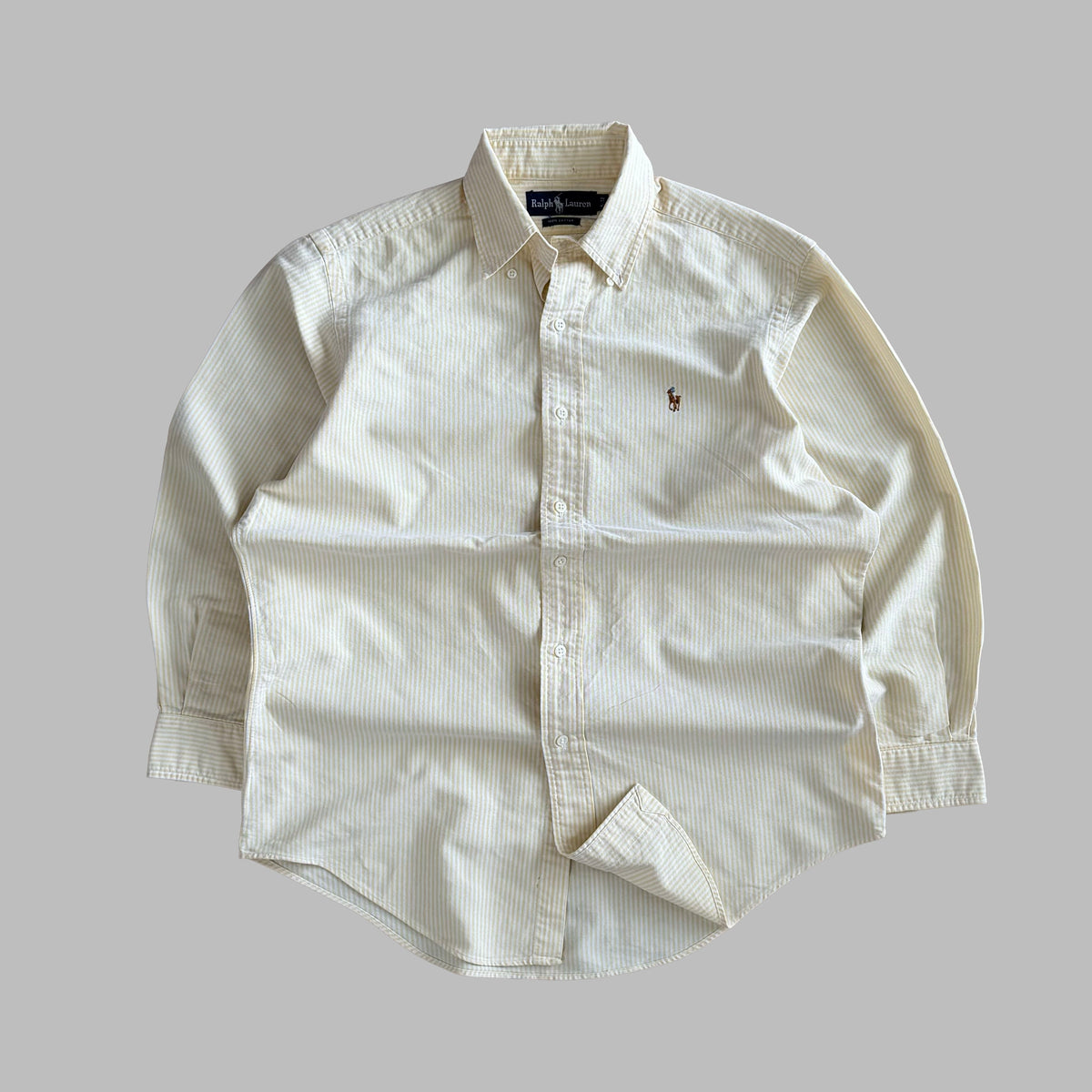 Y2K Polo Ralph Lauren Striped  Button Up Shirt - S