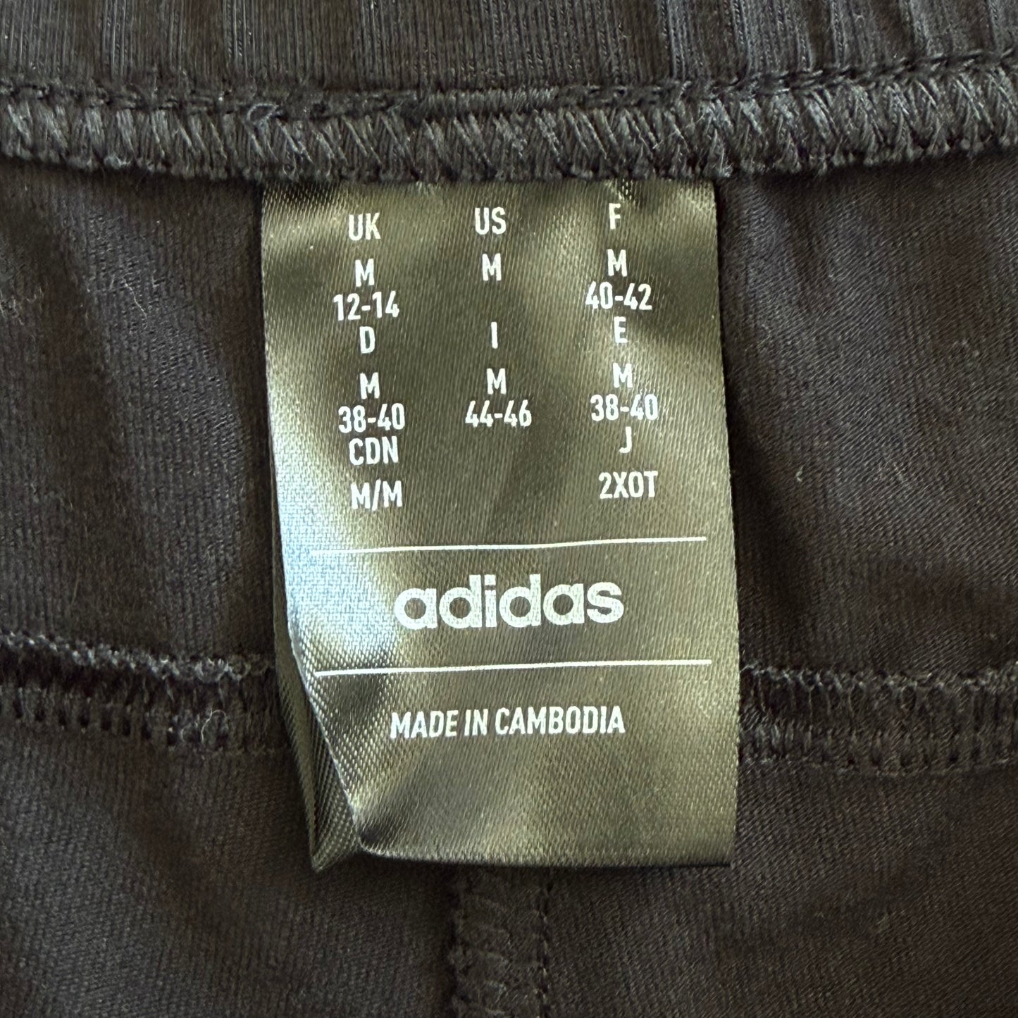Y2K Adidas Three Stripe Mini Shorts - M
