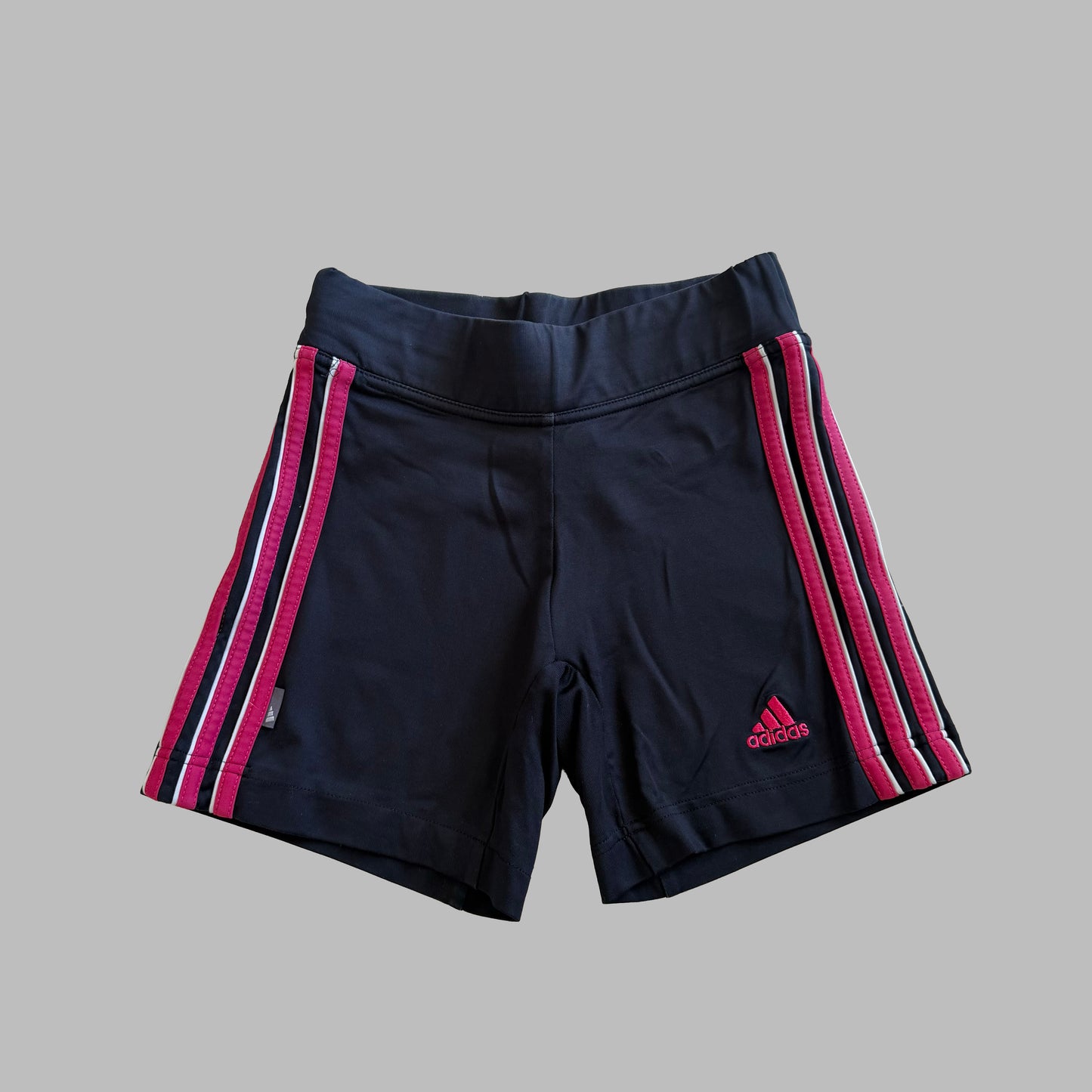 Y2K Adidas Three Stripe Activewear Micro Shorts - XS