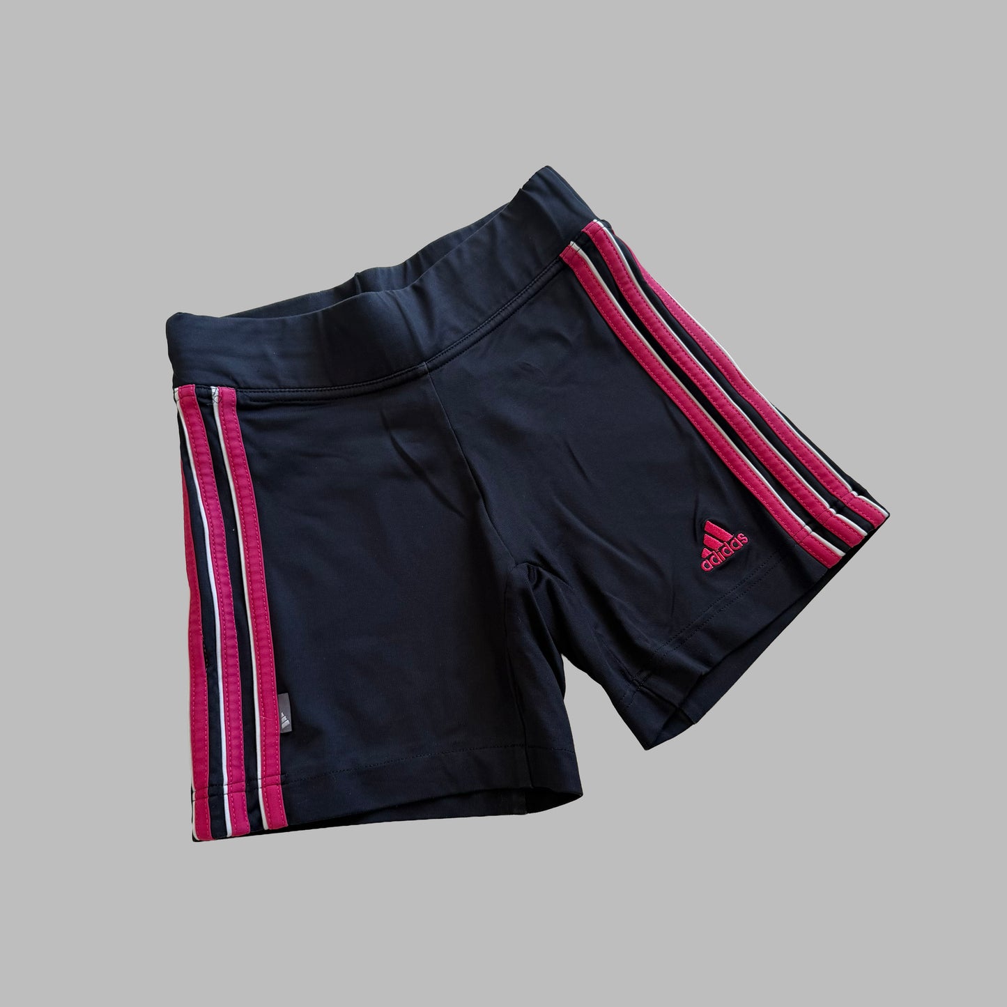 Y2K Adidas Three Stripe Activewear Micro Shorts - XS