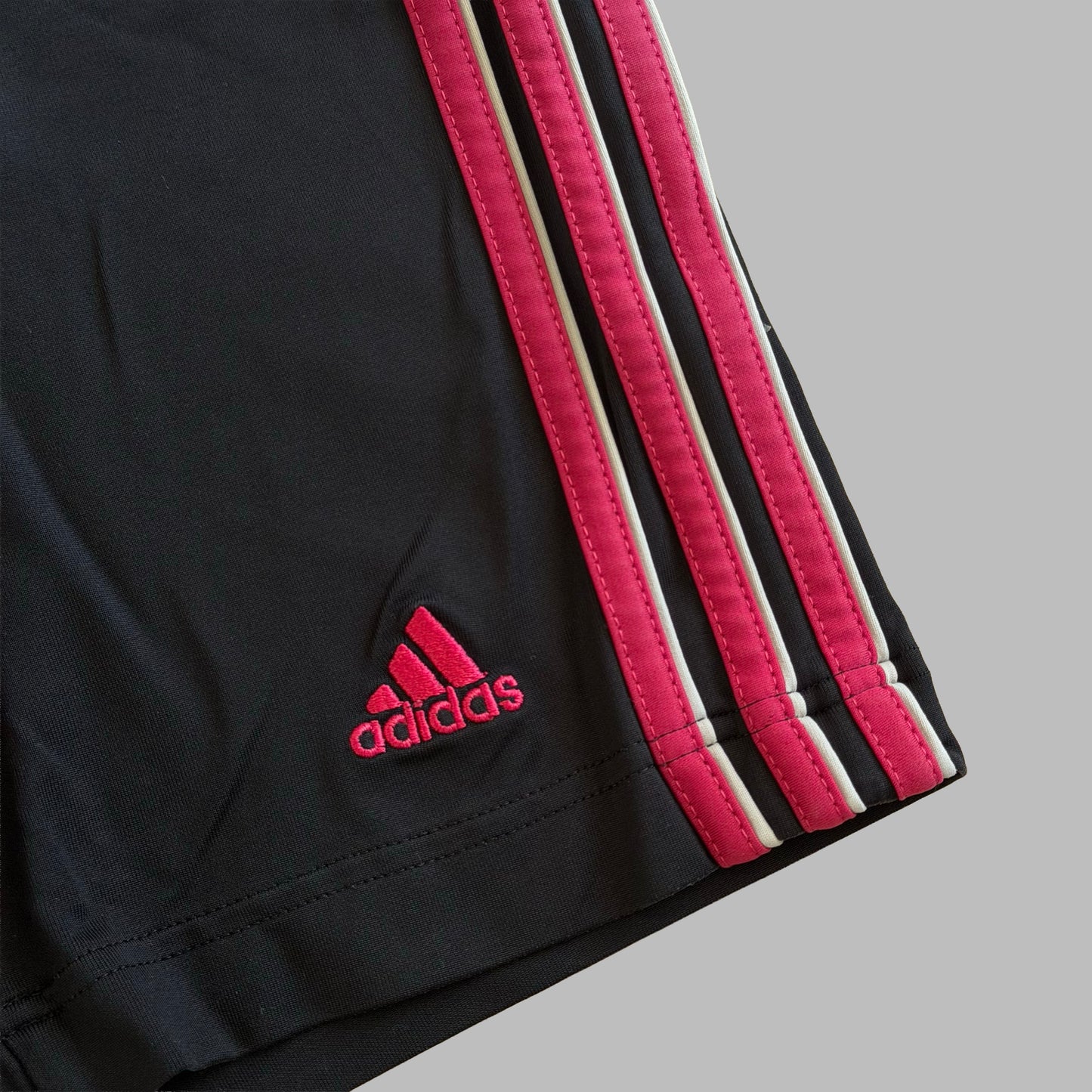 Y2K Adidas Three Stripe Activewear Micro Shorts - XS