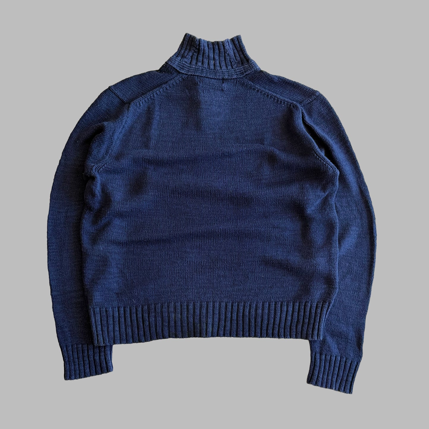 90s Ralph Lauren  Flag Henley Knit - L