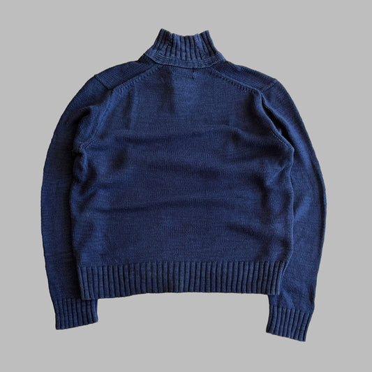 90s Ralph Lauren  Flag Henley Knit - L