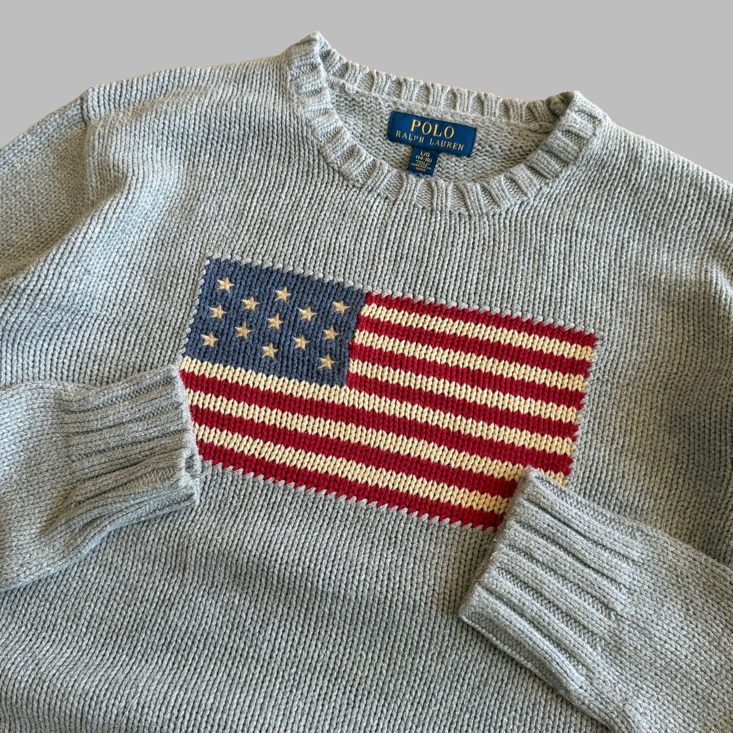 Ralph Lauren Flag Heavy Knit - S