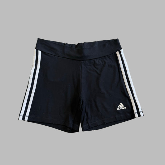 Y2K Adidas Three Stripe Mini Shorts - M