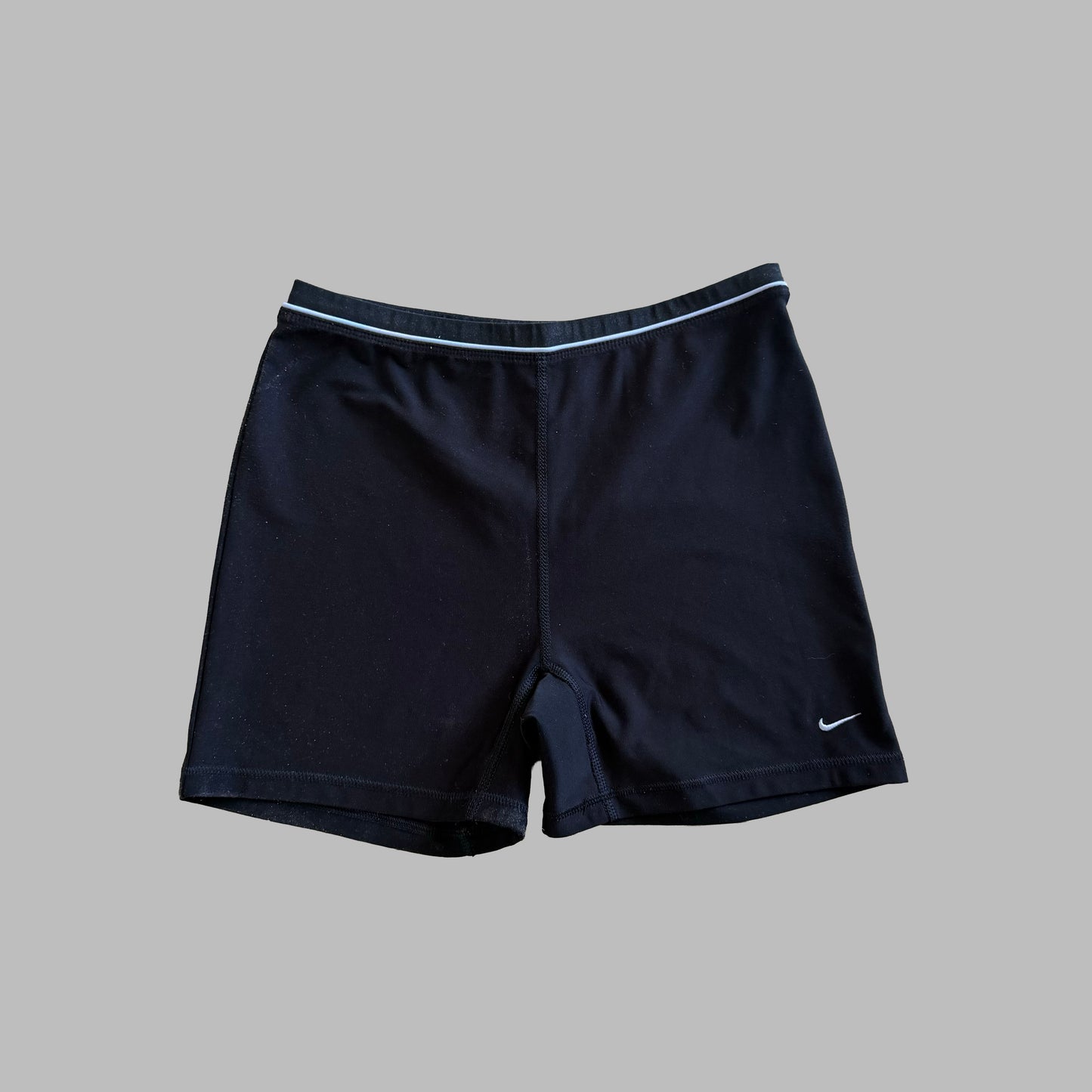 Y2K Nike Striped Biker Shorts - S