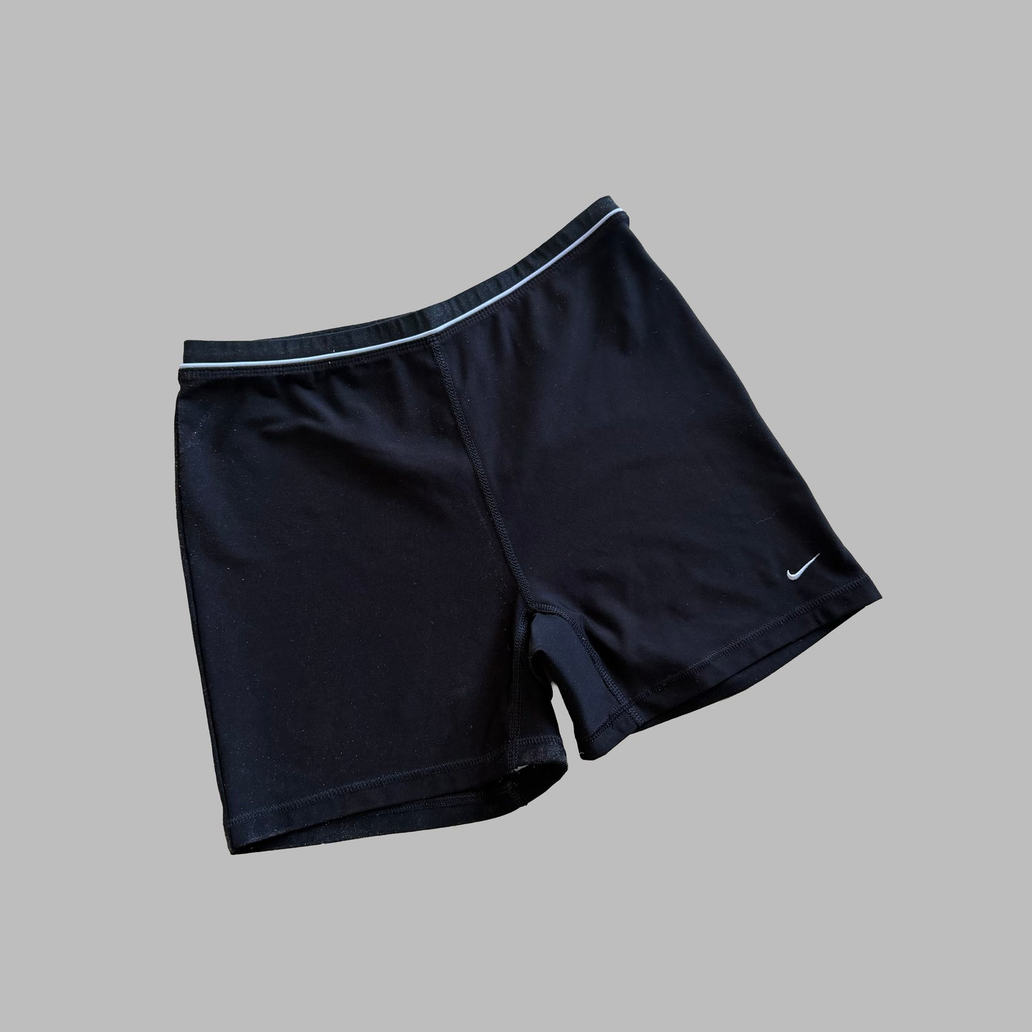 Y2K Nike Striped Biker Shorts - S
