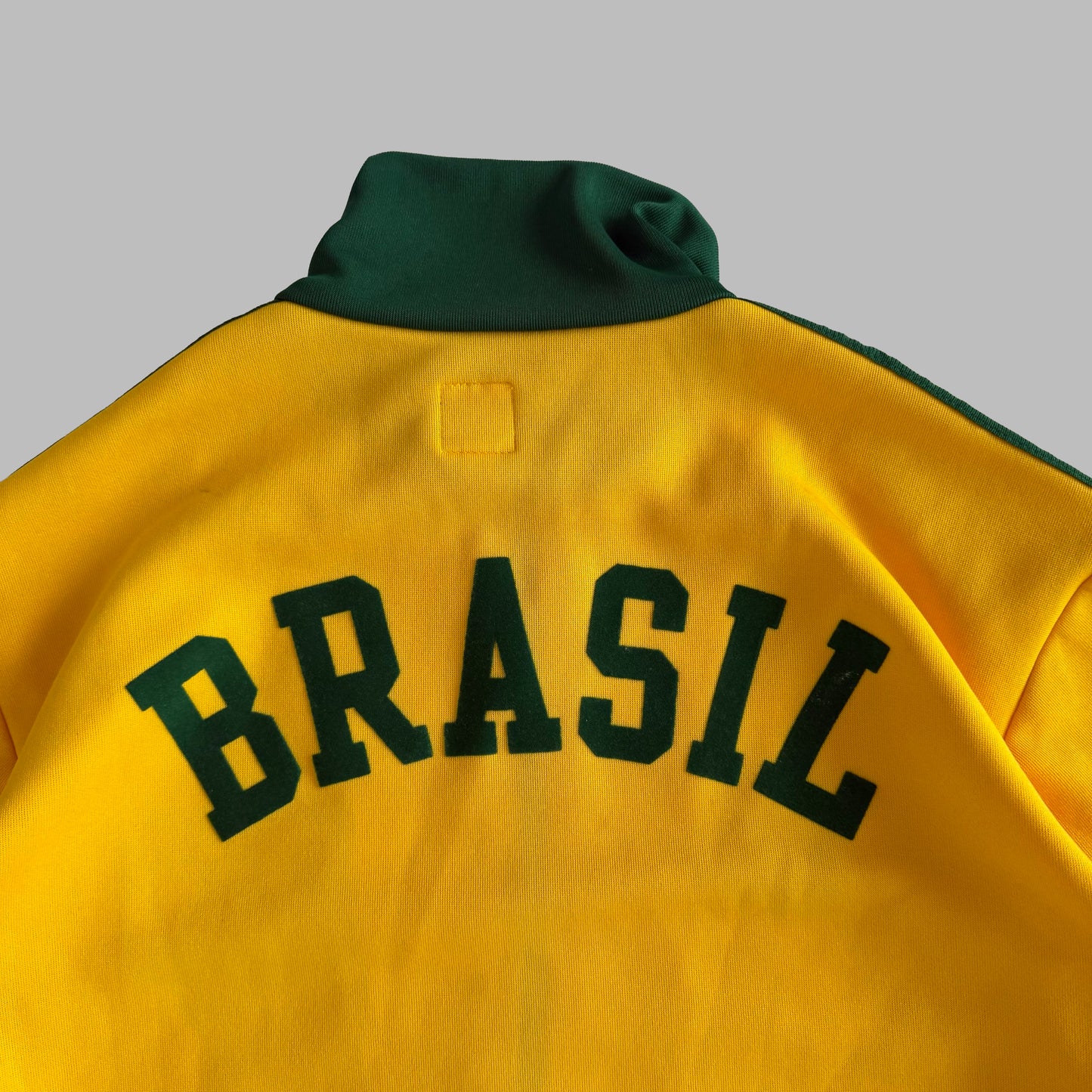 90s Adidas Brasil Three Stripe track Jacket - M
