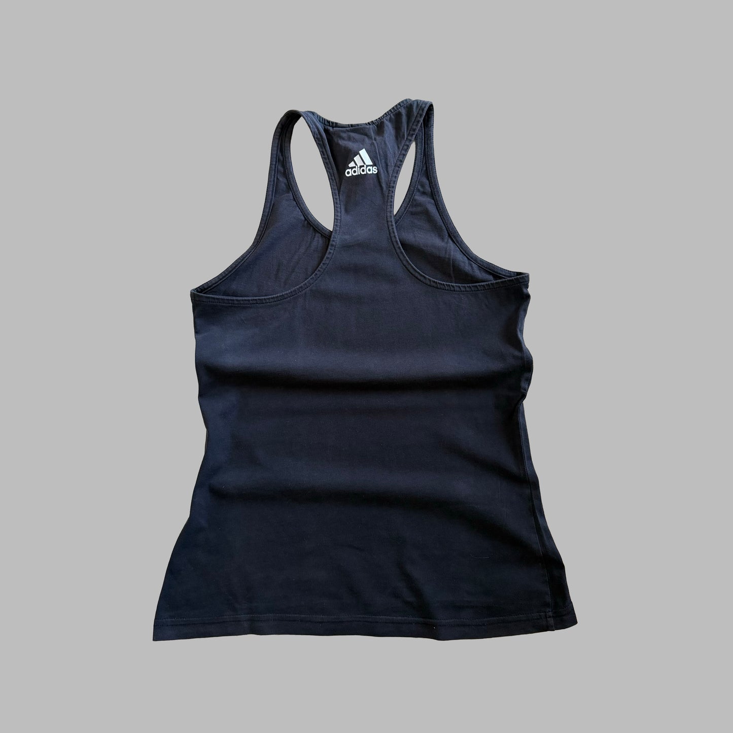 Y2K Adidas Spell Out Racerback Tank - M/L