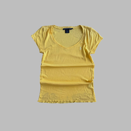 Y2K Ralph Lauren Low Cut T-Shirt - M/L