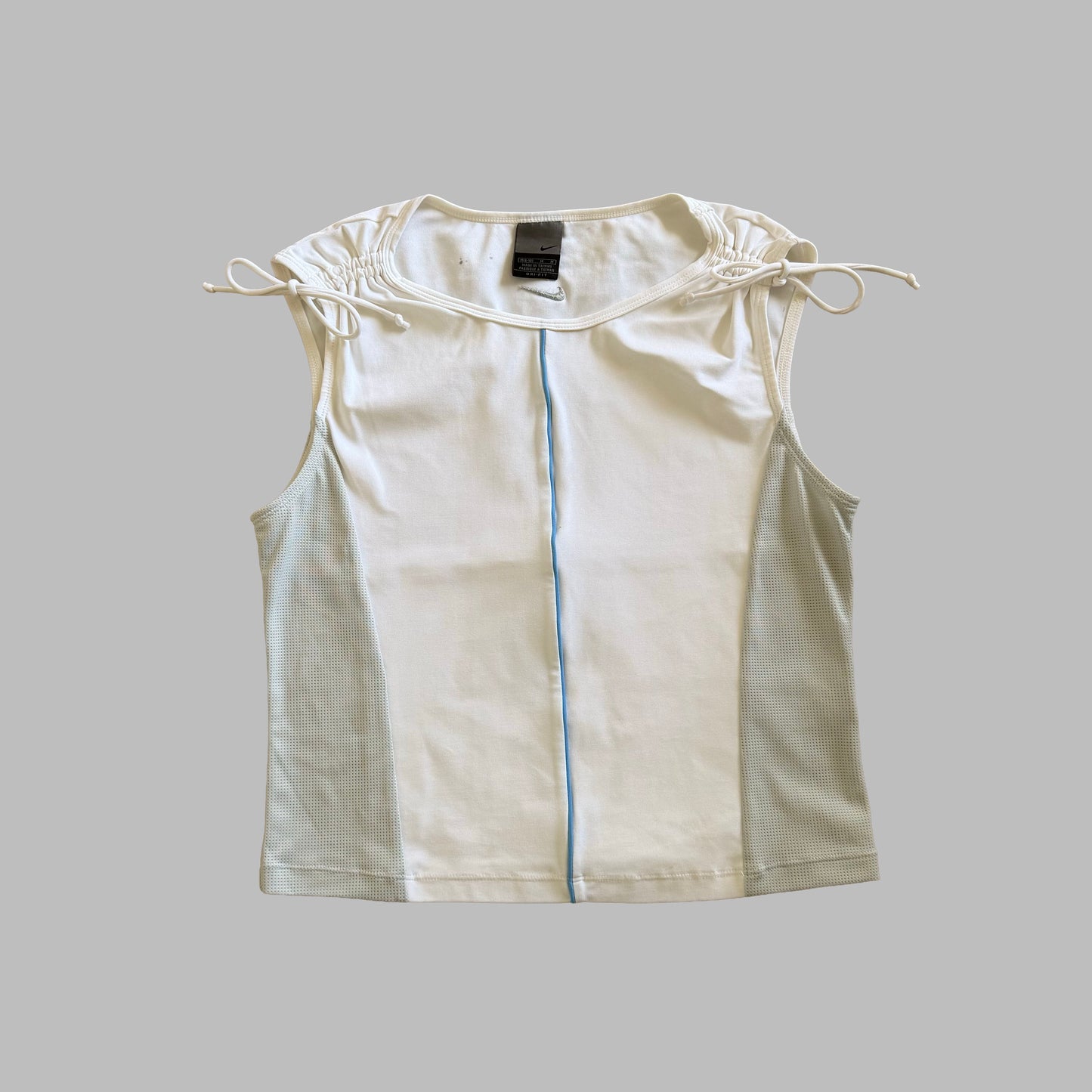 Y2K Nike Panelled Activewear Top - M