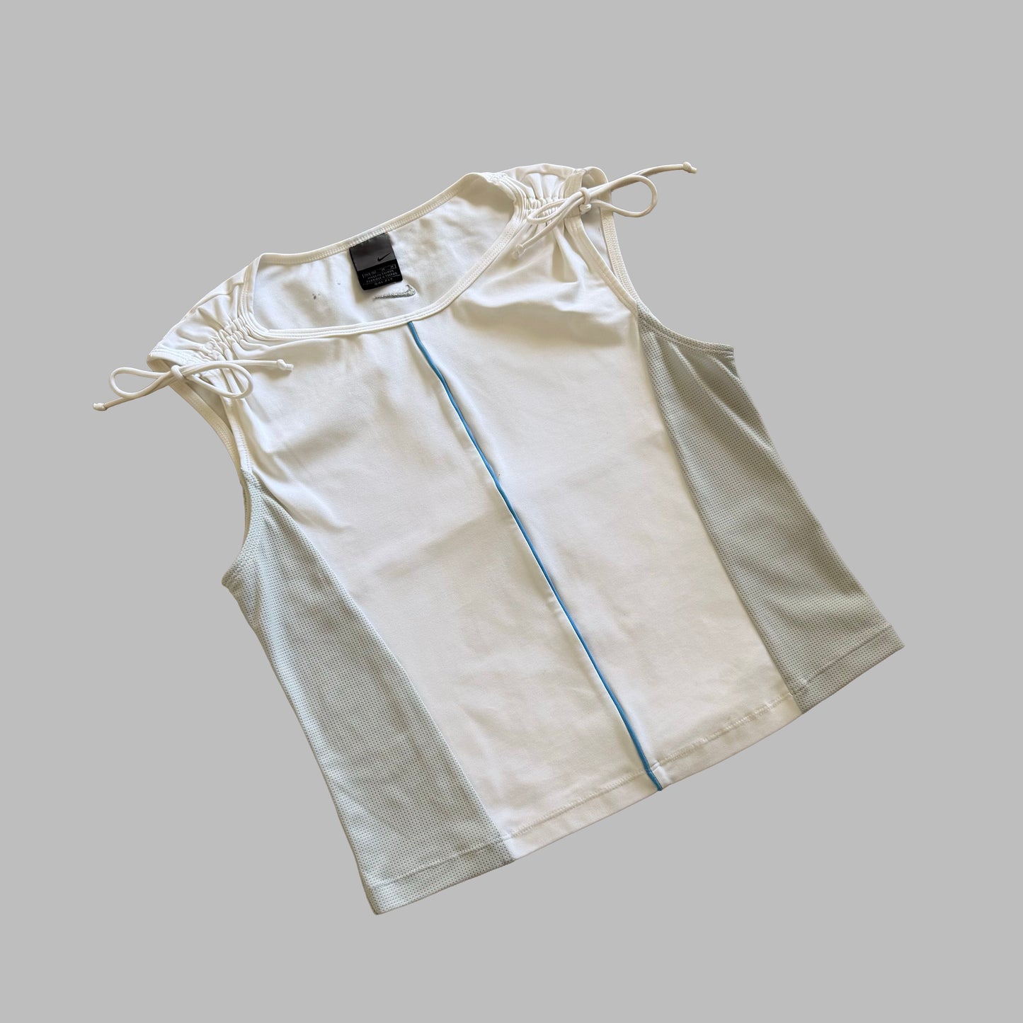Y2K Nike Panelled Activewear Top - M
