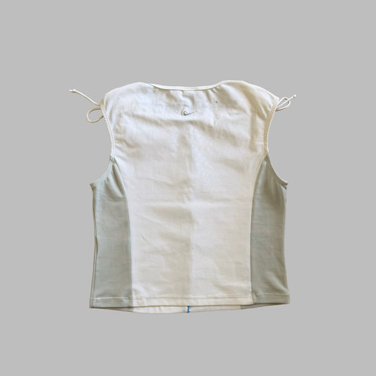 Y2K Nike Panelled Activewear Top - M