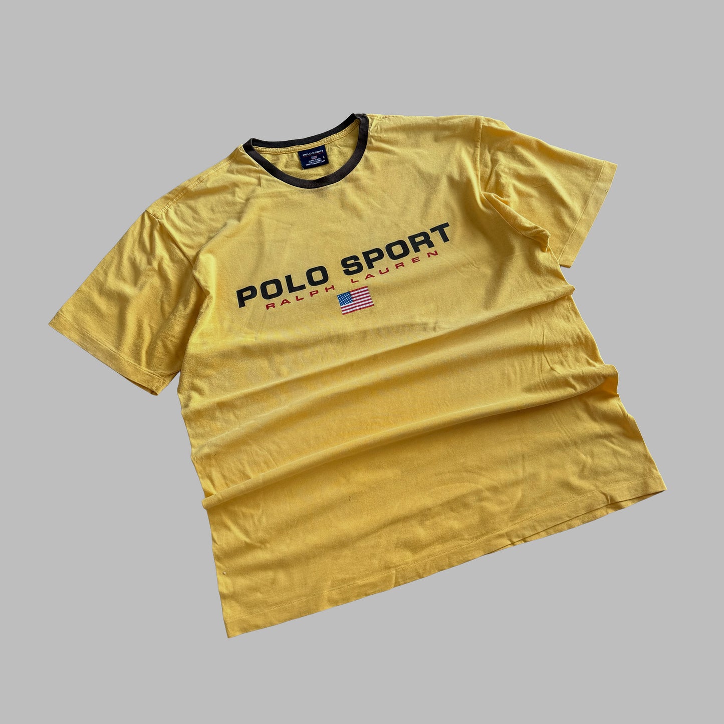 90s Ralph Lauren Polo Sport Ringer Tee - L