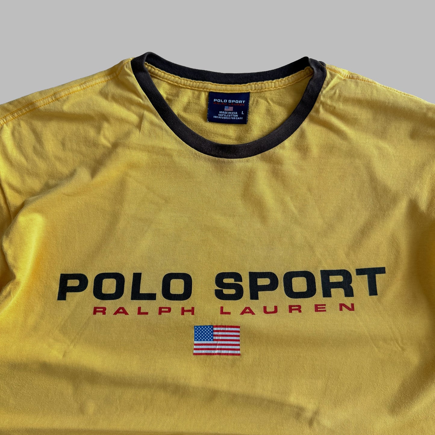 90s Ralph Lauren Polo Sport Ringer Tee - L