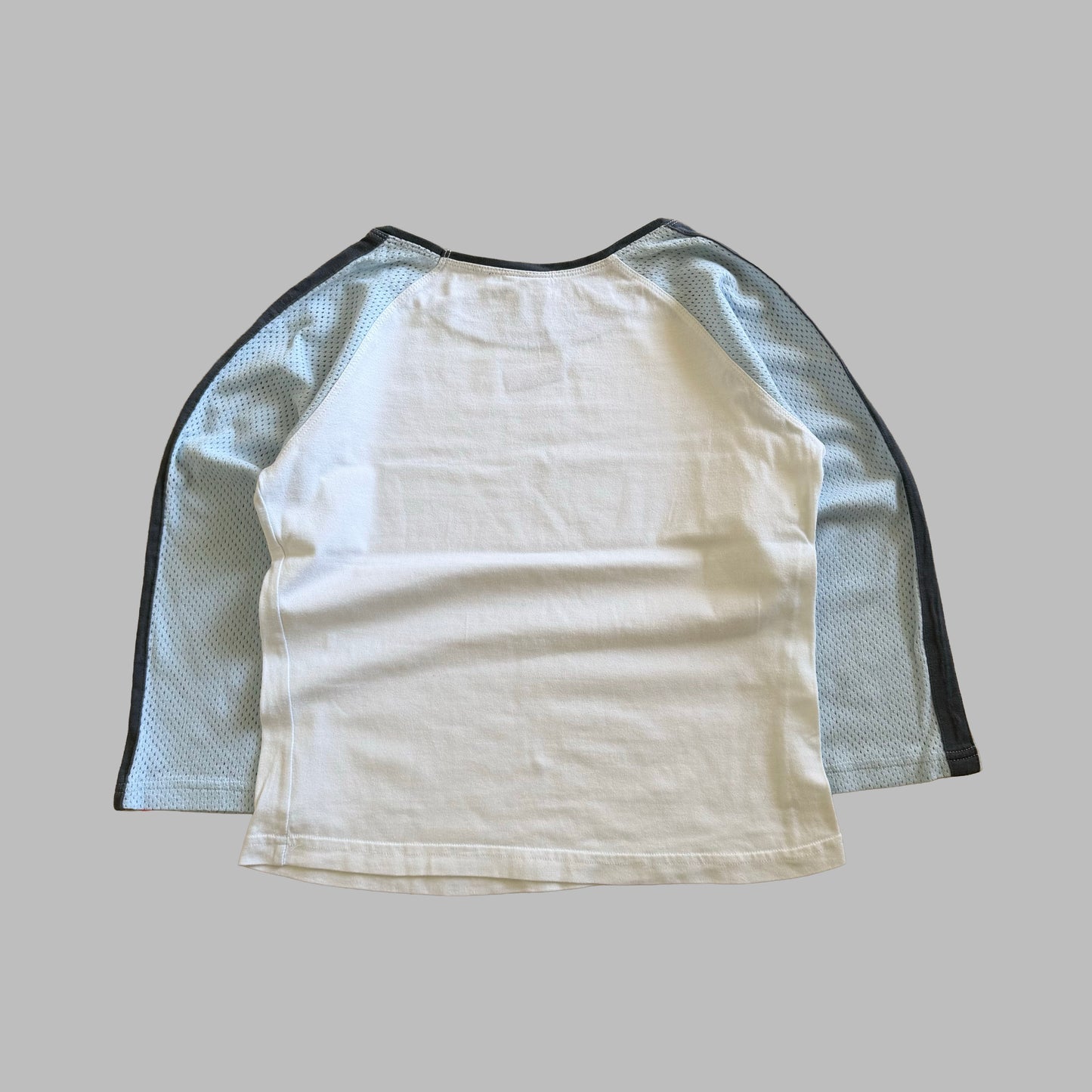 Y2K Nike Mesh Panel Long Sleeve Top - S/M