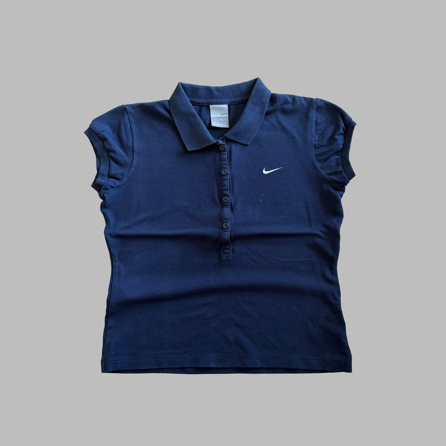 Y2K Nike Puff Sleeve Polo Shirt - M