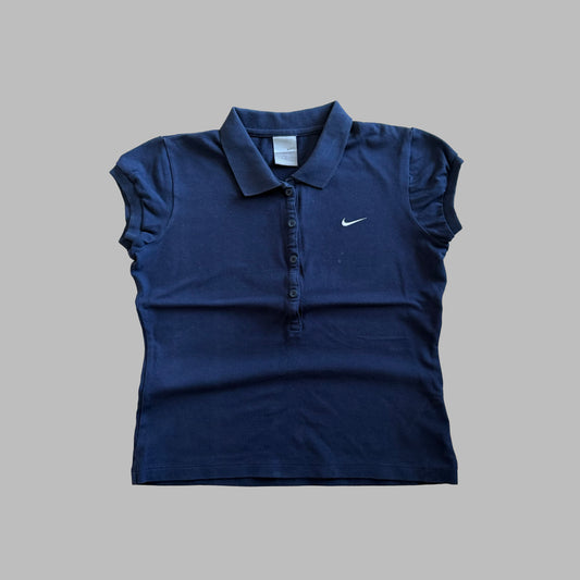 Y2K Nike Puff Sleeve Polo Shirt - M