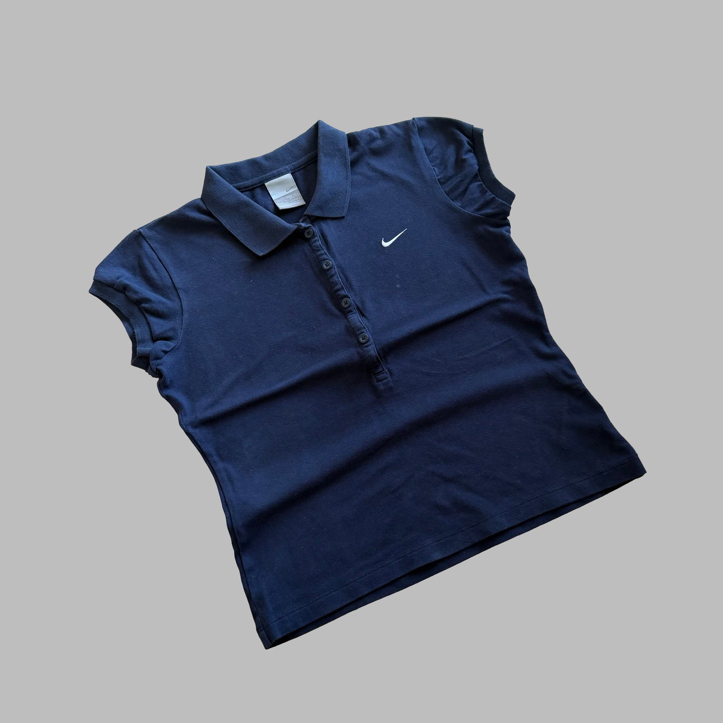 Y2K Nike Puff Sleeve Polo Shirt - M
