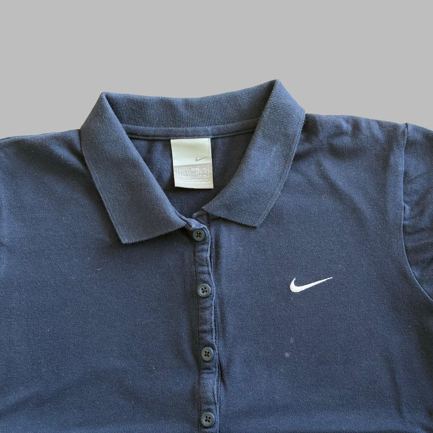 Y2K Nike Puff Sleeve Polo Shirt - M