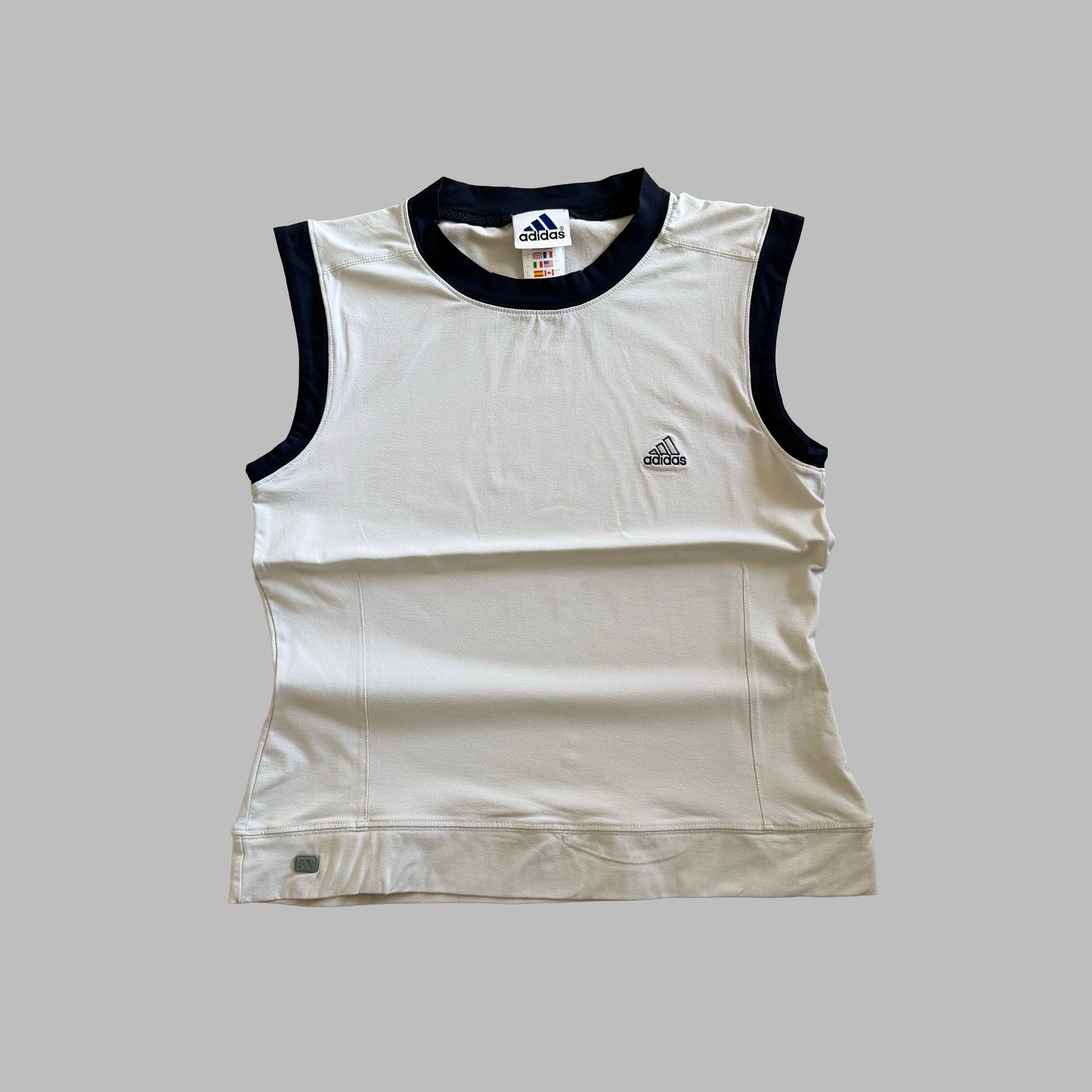90s Adidas Panelled Activewear Tank - L