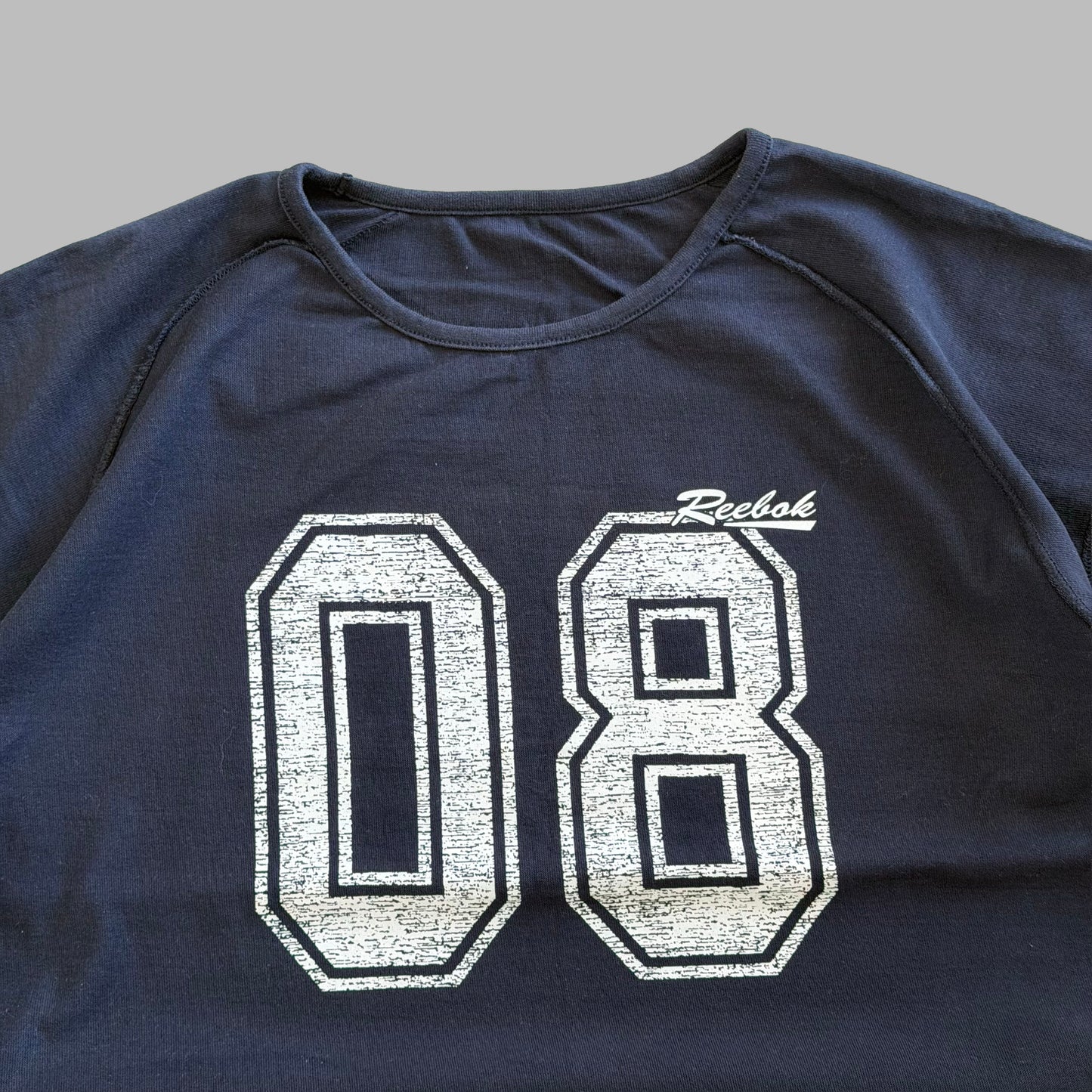 Y2K Reebok Reversible Spell Out Baby Tee - M/L