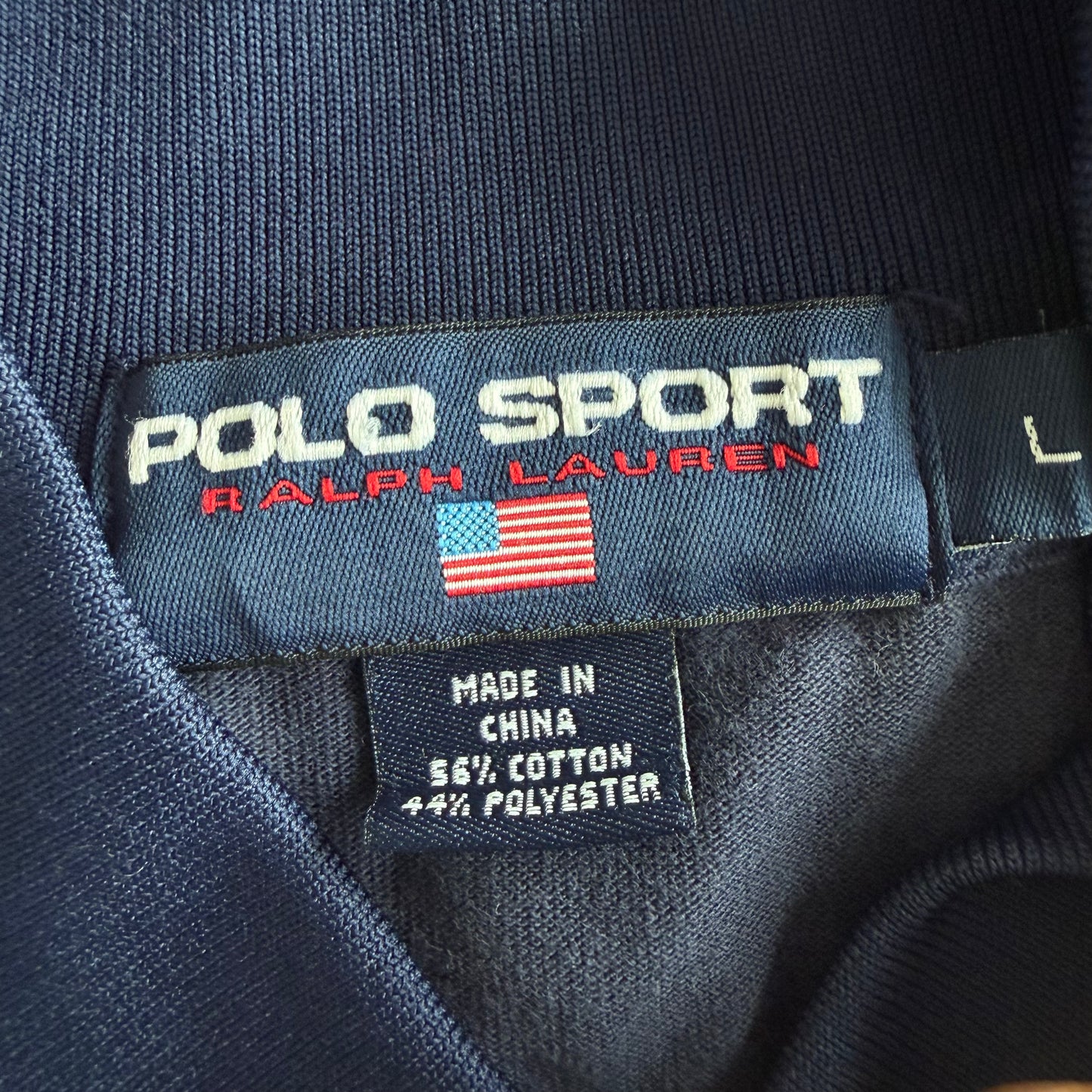 90s Polo Sport Striped Heavyweight Jacket - L
