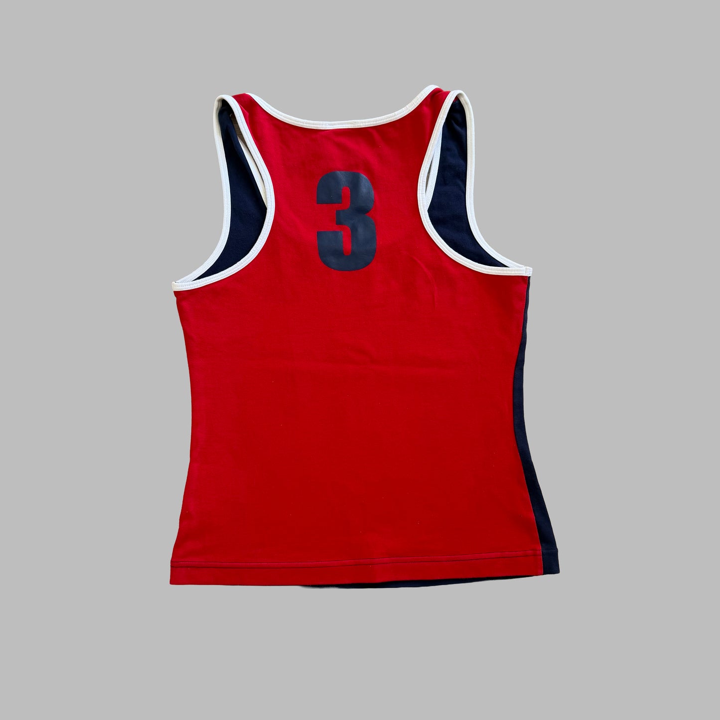 Y2K Adidas Spell Out Racerback Tank - S/M