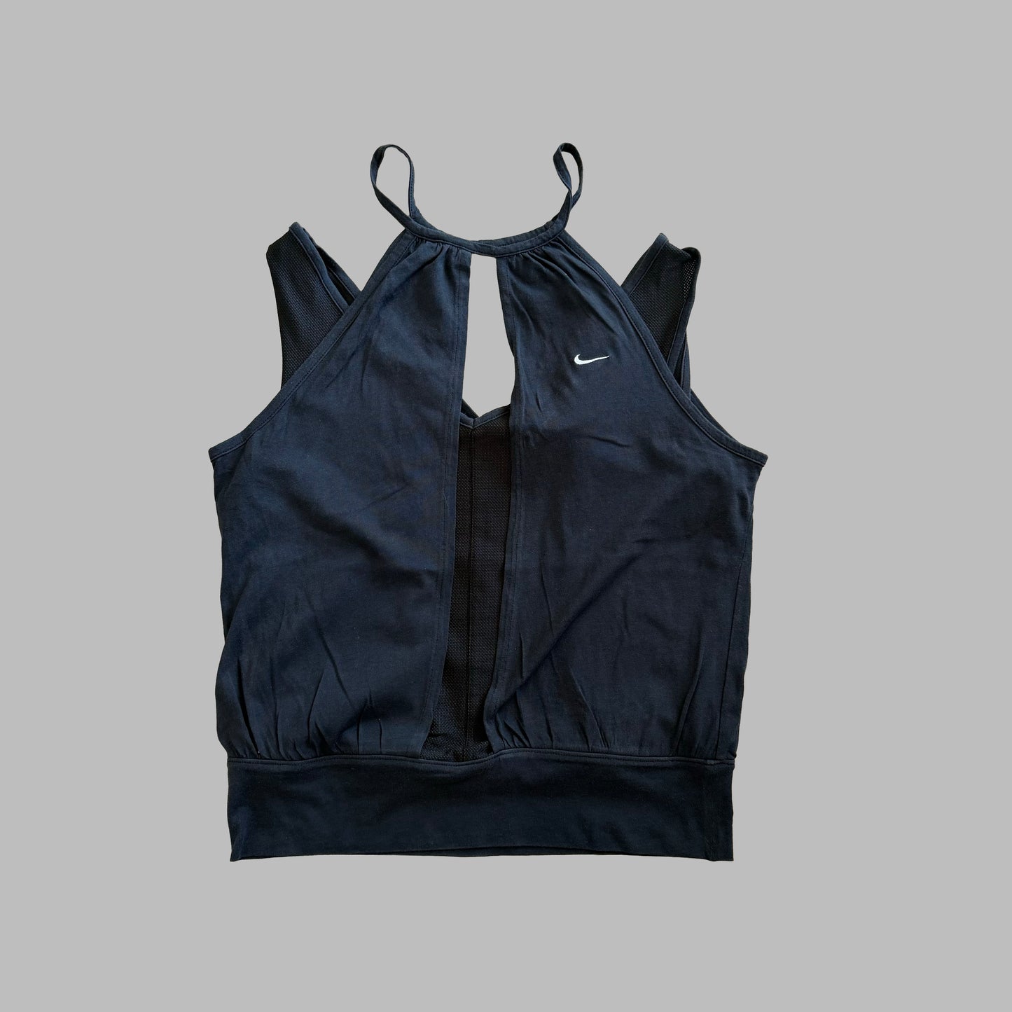 Y2K Nike Keyhole Activewear Top - S