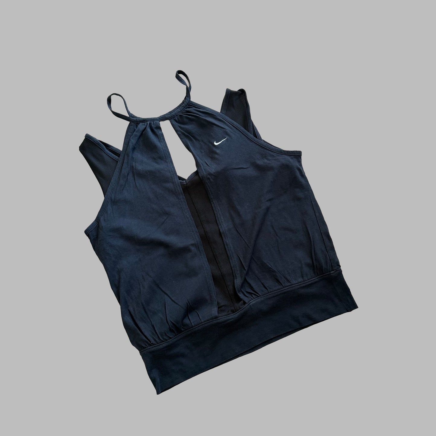 Y2K Nike Keyhole Activewear Top - S